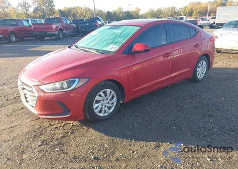 2017 Hyundai Elantra Se z USA, uszkodzony, nr VIN 5NPD74LF2HH155779
